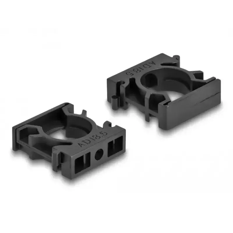 Kabeļu turētājs DeLOCK 60484 18.5 mm melns 8 gab.