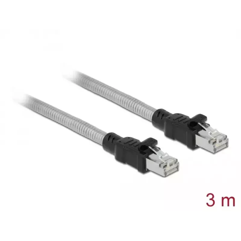 DeLOCK RJ45 kabelis Cat.6A U/FTP ar metāla apvalku 3 m