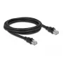 Tīkla kabelis DeLOCK RJ45 Cat.6A F/UTP 2m Melns