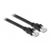 DeLOCK tīkla kabelis RJ45 Cat.6A F/UTP 5 m Melns