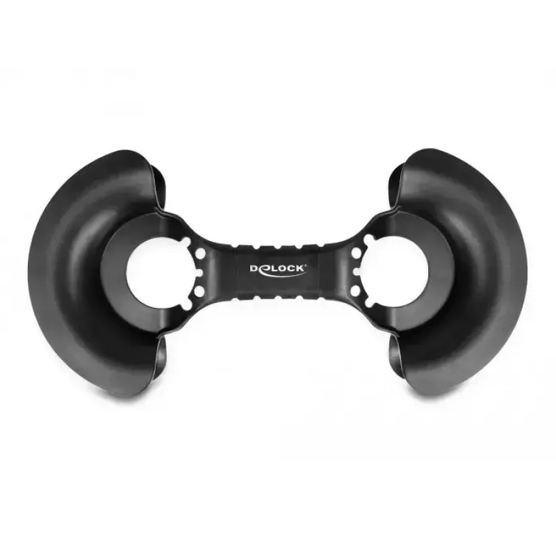 DeLOCK kabeļu satītājs 375 x 170 mm melns Plastmasa