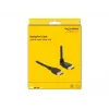 DELOCK DisplayPort kabelis 1 m, DisplayPort uz DisplayPort, 5,7 mm diametrs, līdz 32 audio kanāliem