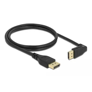DELOCK DisplayPort kabelis 1 m, DisplayPort uz DisplayPort, 5,7 mm diametrs, līdz 32 audio kanāliem