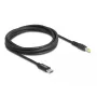 DeLOCK klēpjdatora uzlādes kabelis USB Type-C vīr. uz 5,5 x 2,5 mm vīr. 1,5 m 20V