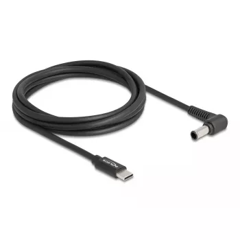 DeLOCK klēpjdatora uzlādes kabelis USB Type-C vīrišķais uz Sony 6.0 x 4.3 mm vīrišķais 1.5 m 20 V