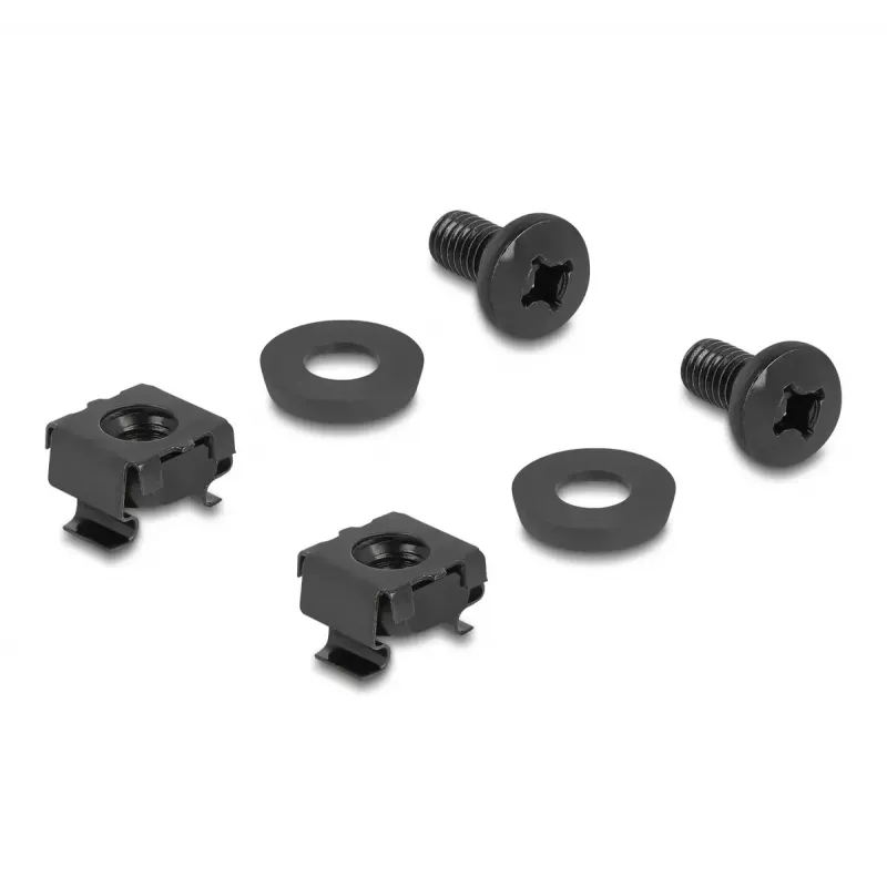 Kabeļu kronšteins DeLOCK 66979 83 x 60 mm melns polikarbonāts