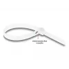 Āķa un cilpas kabeļu saite DeLOCK 18643 L 150 x P 7,2 mm 100 gab. balta