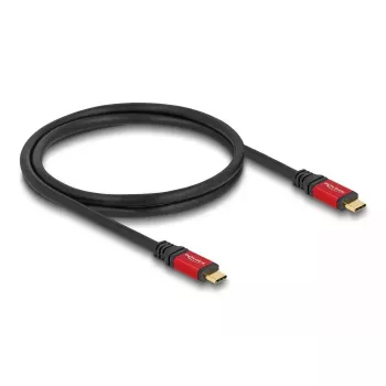 USB kabelis DeLOCK 80090 Type-C vīrišķais–vīrišķais 5 Gbps 1 m PD 3.0 100 W E-Marker