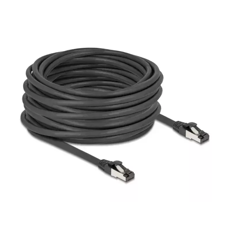 Tīkla kabelis DeLOCK 80576 RJ-45 Cat8.1 15 m Melns