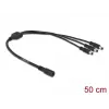 DC sadalītāja kabelis DeLOCK 83021 5.5 x 2.1 mm 1 x sievišķais uz 3 x vīrišķais