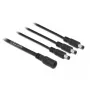 DC sadalītāja kabelis DeLOCK 83021 5.5 x 2.1 mm 1 x sievišķais uz 3 x vīrišķais