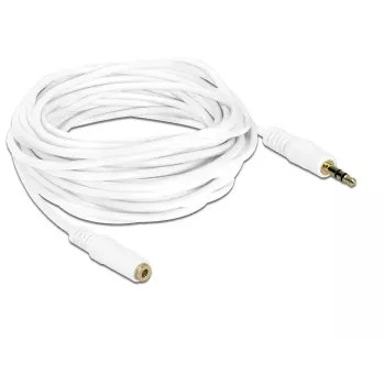 Audio kabelis 3.5 mm vīrišķais-sievišķais DeLOCK 83771 5 m balts