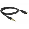 Audio kabelis 3,5 mm vīrišķais – sievišķais DeLOCK 85578 2 m melns