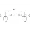 DeLOCK 89608 koaksiālais kabelis 0.2m MHF (I-PEX) melns zelts