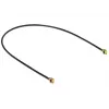 DeLOCK 89608 koaksiālais kabelis 0.2m MHF (I-PEX) melns zelts