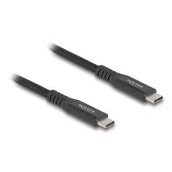USB kabelis DeLOCK 80024 Type-C vīr. uz vīr. 20 Gbps 100 W 1 m