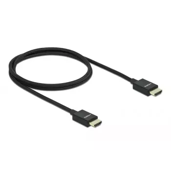 Ātrgaitas HDMI kabelis ar koaksiālo konstrukciju DeLOCK 85384, 1 m, 48 Gbps, 8K, 60 Hz