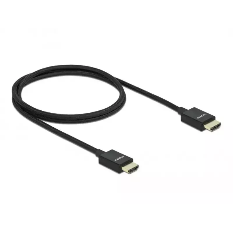 Ātrgaitas HDMI kabelis ar koaksiālo konstrukciju DeLOCK 85384, 1 m, 48 Gbps, 8K, 60 Hz