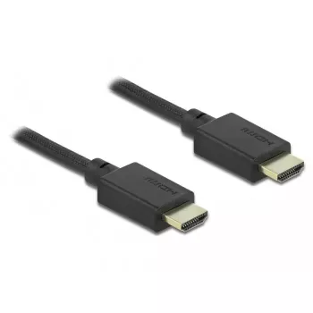 Ātrgaitas HDMI kabelis ar koaksiālo konstrukciju DeLOCK 85384, 1 m, 48 Gbps, 8K, 60 Hz