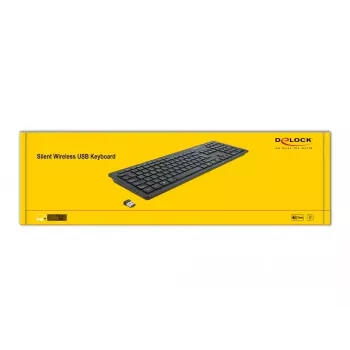 Klaviatūra DeLOCK 12004 Home USB QWERTZ vācu melna