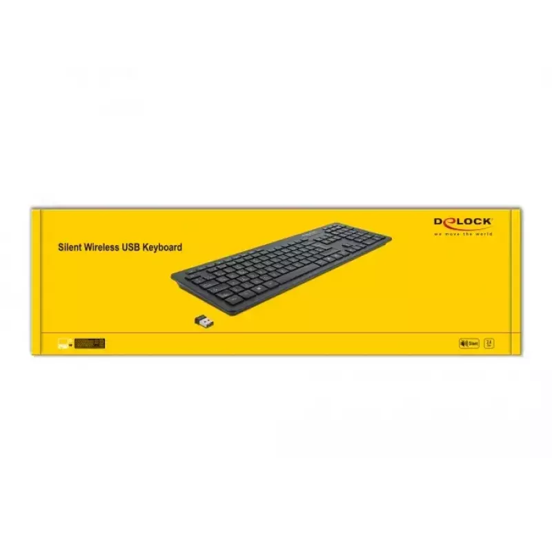 Klaviatūra DeLOCK 12004 Home USB QWERTZ vācu melna