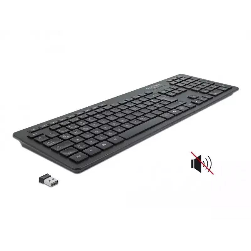 Klaviatūra DeLOCK 12004 Home USB QWERTZ vācu melna