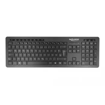 Klaviatūra DeLOCK 12004 Home USB QWERTZ vācu melna