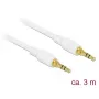 Audio kabelis DeLOCK 85552 3m 3.5mm balts