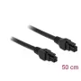 Iekšējais strāvas kabelis DeLOCK 85374 0,5 m Micro-Fit 3.0 4-pin