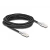 Tīkla kabelis DELOCK 80258 Cat6a S/FTP (S-STP) RJ-45 uz RJ-45 5 m Melns