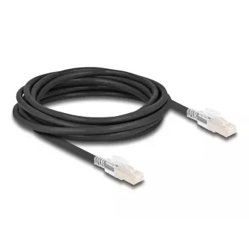 Tīkla kabelis DELOCK 80258 Cat6a S/FTP (S-STP) RJ-45 uz RJ-45 5 m Melns