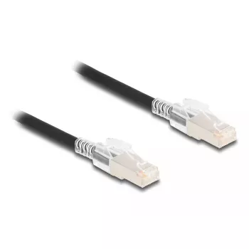 Tīkla kabelis DELOCK 80258 Cat6a S/FTP (S-STP) RJ-45 uz RJ-45 5 m Melns