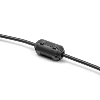 Ferīta serdes spailīte DELOCK 80943, melna, niķelis/plastmasa/cinks, 25.2×13×11.8 mm, 2 gab. iepakojumā