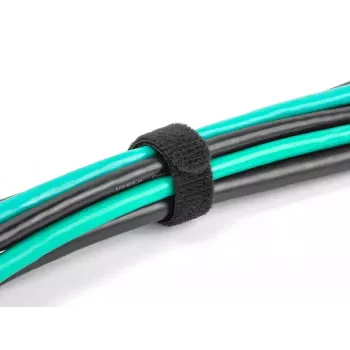 Āķa un cilpas kabeļu saite DeLOCK 19011 200x12mm melna 10 gab.