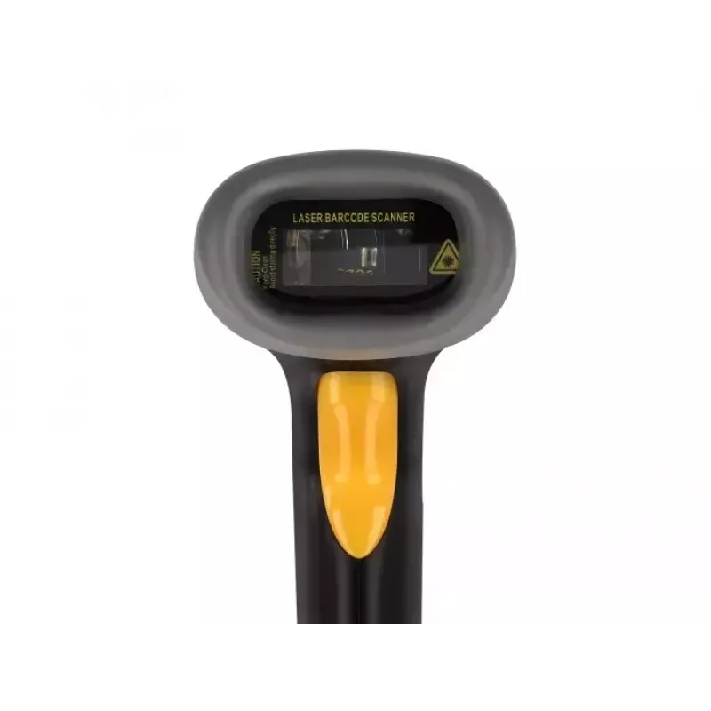 DeLOCK USB svītrkodu skeneris 1D lāzera melns rokas vadu 2 m kabelis
