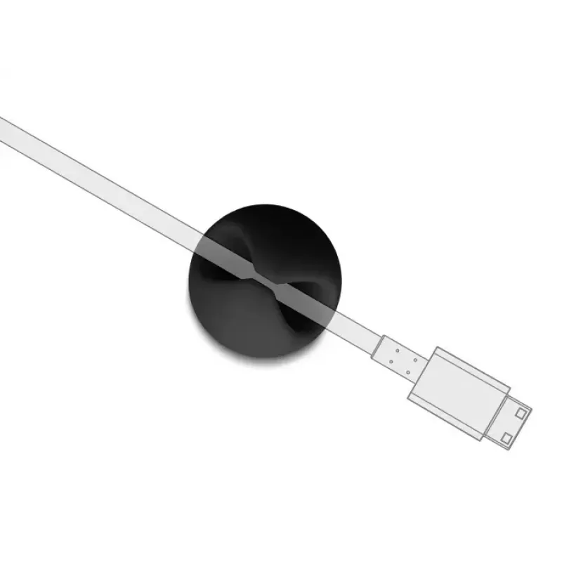Kabeļu turētājs DeLOCK 18452 Universāls Melns Pelēks 29mm x 29mm x 15mm