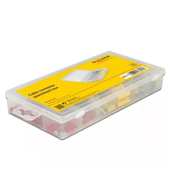 Vadu savienotāju komplekts DELOCK 86513 — izolēti elektriskie savienotāji, 170 gab., zili/sarkani/dzelteni