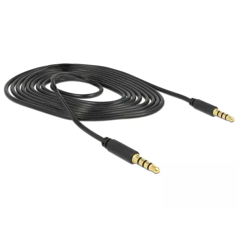 Audio kabelis DeLOCK 83436 2 m 3,5 mm Melns