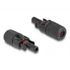 DeLOCK DL4 Solar Connectors gofrēšanai vīrišķais un sievišķais melns 2 gab.