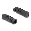 DeLOCK DL4 Solar Connectors gofrēšanai vīrišķais un sievišķais melns 2 gab.