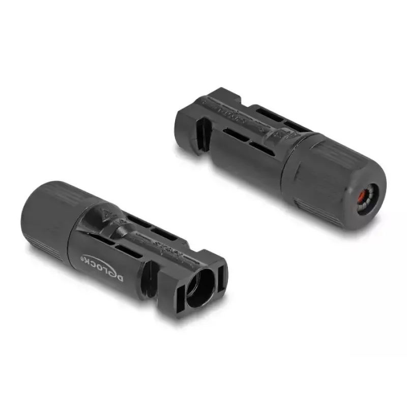 DeLOCK DL4 Solar Connectors gofrēšanai vīrišķais un sievišķais melns 2 gab.