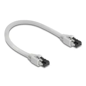 Tīkla kabelis DeLOCK 80556 RJ-45 Cat8.1 0,25m Pelēks