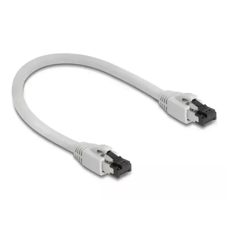 Tīkla kabelis DeLOCK 80556 RJ-45 Cat8.1 0,25m Pelēks