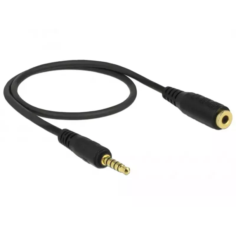Audio kabelis DeLOCK 85700 0,5m 3,5mm melns