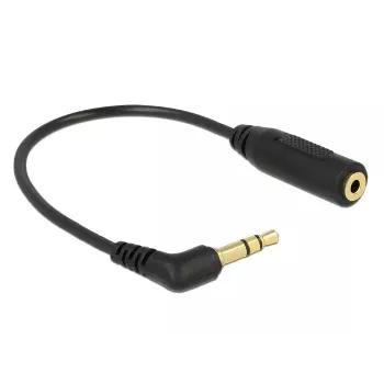 Audio kabelis DeLOCK 0,17 m 2,5 mm/3,5 mm Melns