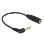 Audio kabelis DeLOCK 0,17 m 2,5 mm/3,5 mm Melns