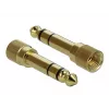 Audio kabelis DeLOCK 85785 1m 3.5mm Melns Pelēks