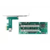 DeLOCK paplašinājuma karte PCI Express x1 uz 2 x PCI 32 bitu slots, 60 cm kabelis