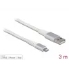 DeLOCK USB datu un strāvas kabelis iPhone iPad iPod 3 m Lightning