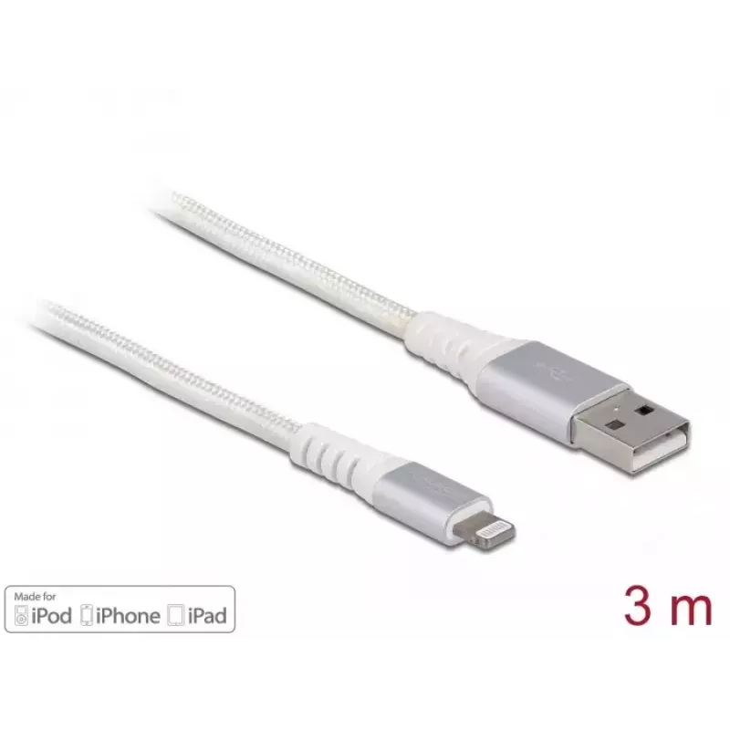 DeLOCK USB datu un strāvas kabelis iPhone iPad iPod 3 m Lightning